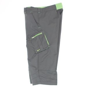 Nike Fit Dry gray green cargo capri pants